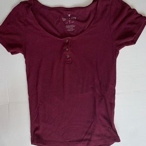 Maroon short sleeve